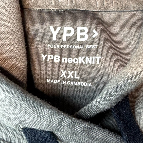 YPB neoKNIT Hoodie XXL – Abercrombie Training Club  Brown Zip Side Pockets - Picture 4 of 7